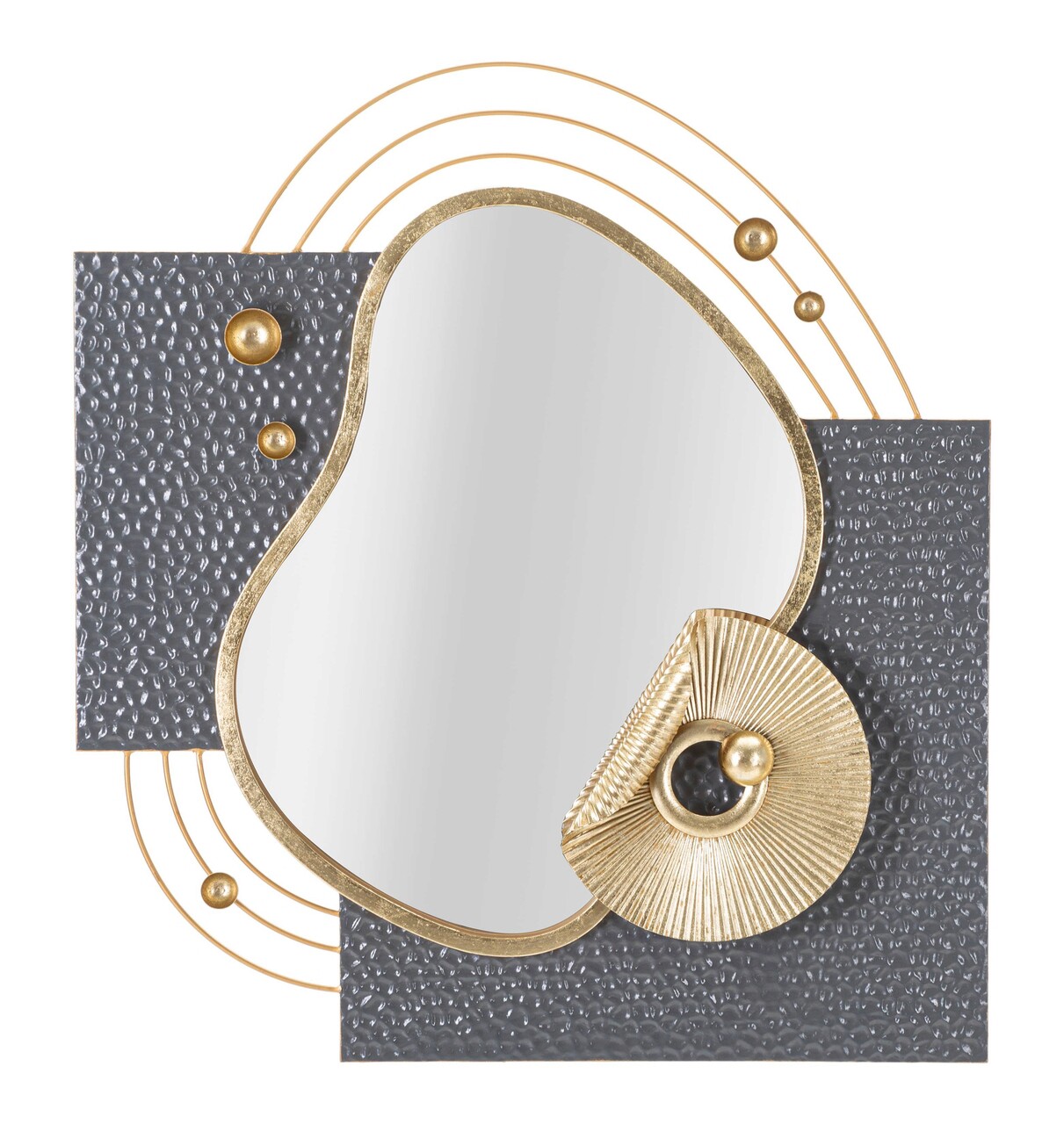 Oglinda decorativa Art, Mauro Ferretti, 80 x 72.4 cm, fier/MDF, multicolor - imagine 7